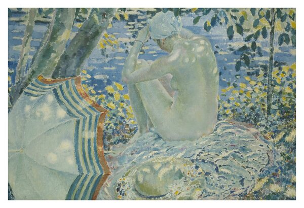 Tablou - Frederick Carl Frieseke, On the Bank, reproducere (90x60 cm)