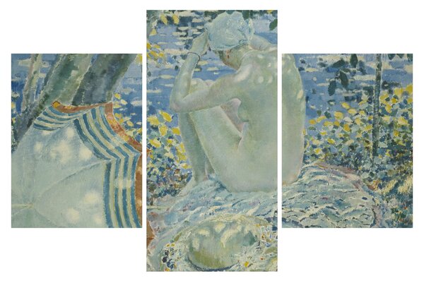 Tablou - Frederick Carl Frieseke, On the Bank, reproducere (90x60 cm)