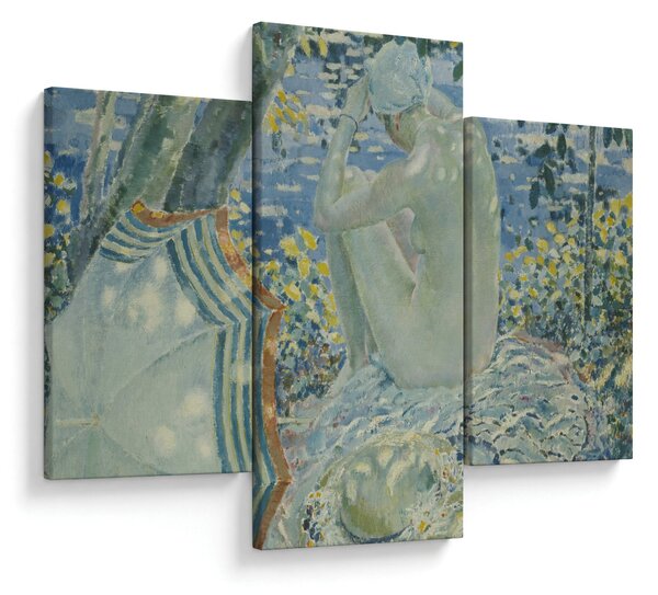 Tablou - Frederick Carl Frieseke, On the Bank, reproducere (90x60 cm)