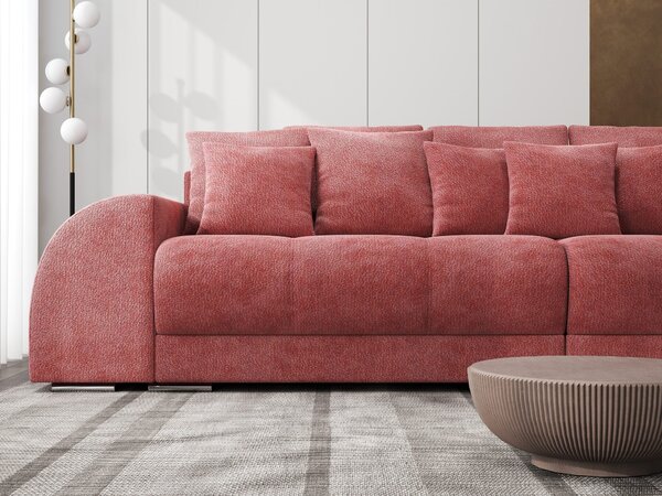 Canapea extensibilă dumonde cu 2 lăzi de depozitare Verona Vibe Rosu 310x120 cm