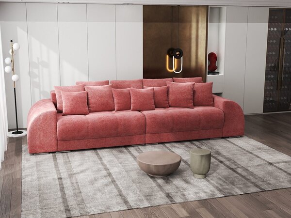 Canapea extensibilă dumonde cu 2 lăzi de depozitare Verona Vibe Rosu 310x120 cm