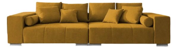 Canapea extensibilă dumonde cu ladă de depozitare Marbela Enjoy Muștar XXL 295x100 cm