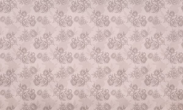 Fototapet Motiv floral cu linii delicate, Fototapet flori, Fototapet populare, t00864v2 - Tapeko.ro