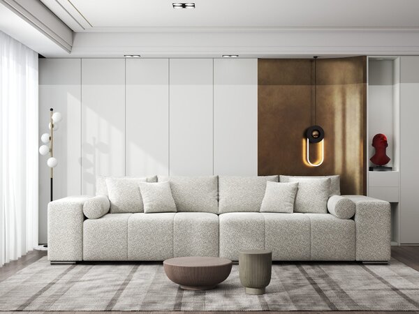 Canapea extensibilă dumonde cu ladă de depozitare Marbela XXL Arena Bej 2 295x120 cm