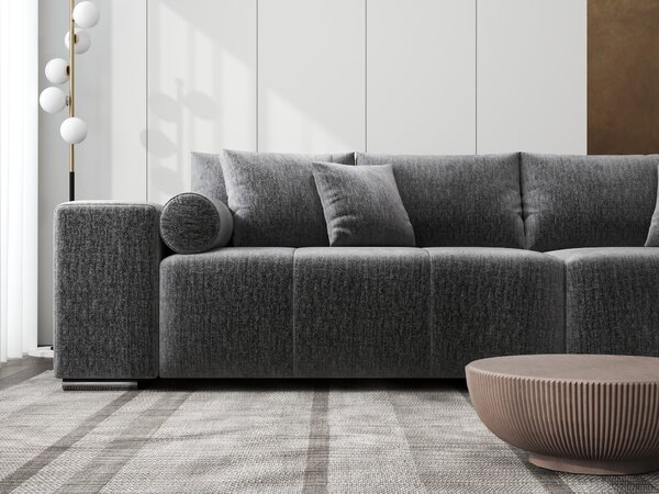 Canapea extensibilă dumonde cu ladă de depozitare Marbela XXL Monolith Gri Antracit 295x120 cm