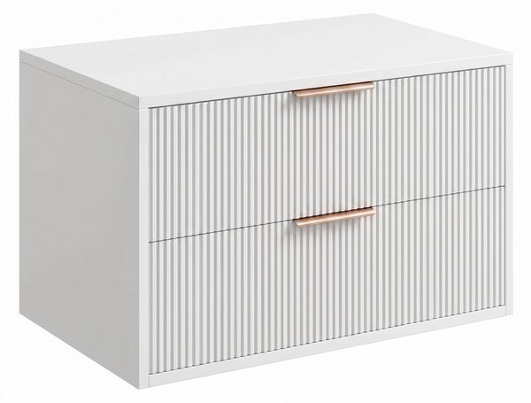 Dulap baie pentru lavoar Rea Mono 80cm White