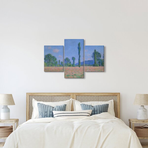 Tablou - Claude Monet, Poppy Field (Giverny), reproducere (90x60 cm)