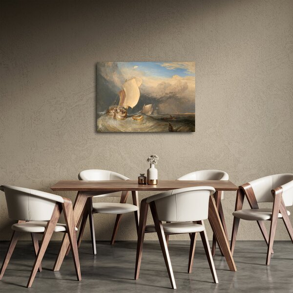 Tablou - William Turner, Fishing Boats with Hucksters Bargaining for Fish, reproducere (70x50 cm)