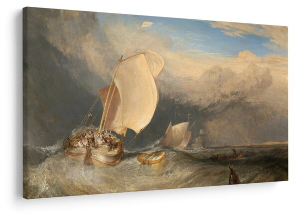Tablou - William Turner, Fishing Boats with Hucksters Bargaining for Fish, reproducere (90x60 cm)