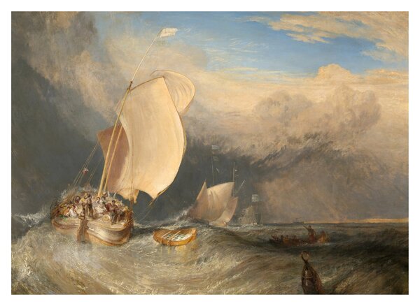 Tablou - William Turner, Fishing Boats with Hucksters Bargaining for Fish, reproducere (70x50 cm)