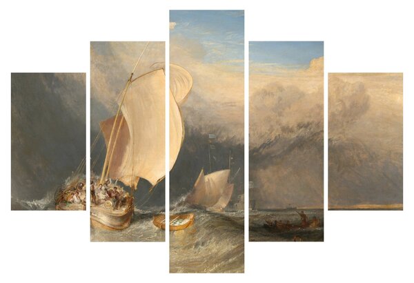 Tablou - William Turner, Fishing Boats with Hucksters Bargaining for Fish, reproducere (150x105 cm)