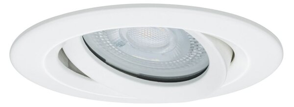 Paulmann Nova Plus rotund, orientabil/dimabil, alb mat, IP65, GU10, 840, reglabil, Alb, Baie, Aluminiu, Modern, Corpuri de iluminat încastrate rotunde