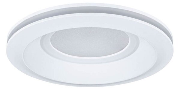 Paulmann Lampă de încastrare cu LED Sormus, albă, Ø 10 cm, IP65, set 3 bucăți, Alb, Baie, Plastic, Modern, Plafon încastrat
