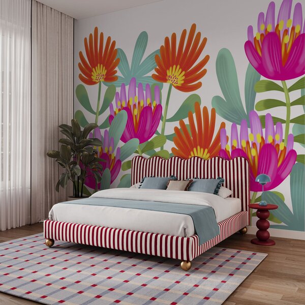 Fototapet Buchet de flori colorate, Fototapet flori, Fototapet populare, t00871 - Tapeko.ro