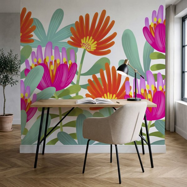 Fototapet Buchet de flori colorate, Fototapet flori, Fototapet populare, t00871 - Tapeko.ro
