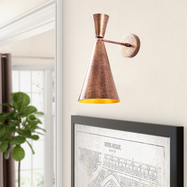 Lampa de perete Berceste - 184VINTAGE-A, corp metalic, cupru, 19x25x39