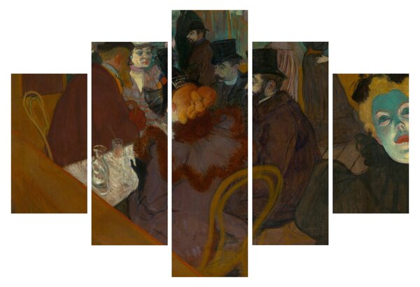 Tablou - Henri de Toulouse-Lautrec, At the Moulin Rouge, reproducere (150x105 cm)