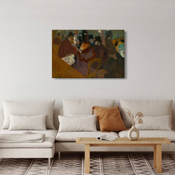Tablou - Henri de Toulouse-Lautrec, At the Moulin Rouge, reproducere (90x60 cm)