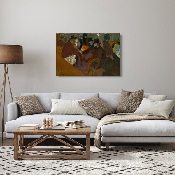 Tablou - Henri de Toulouse-Lautrec, At the Moulin Rouge, reproducere (90x60 cm)