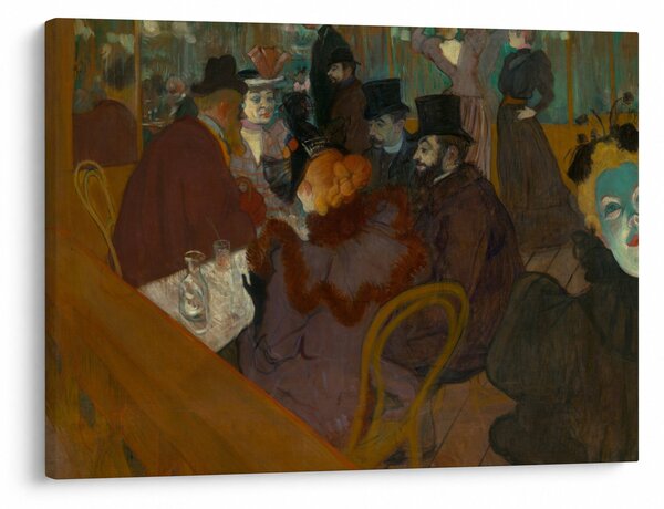 Tablou - Henri de Toulouse-Lautrec, At the Moulin Rouge, reproducere (70x50 cm)