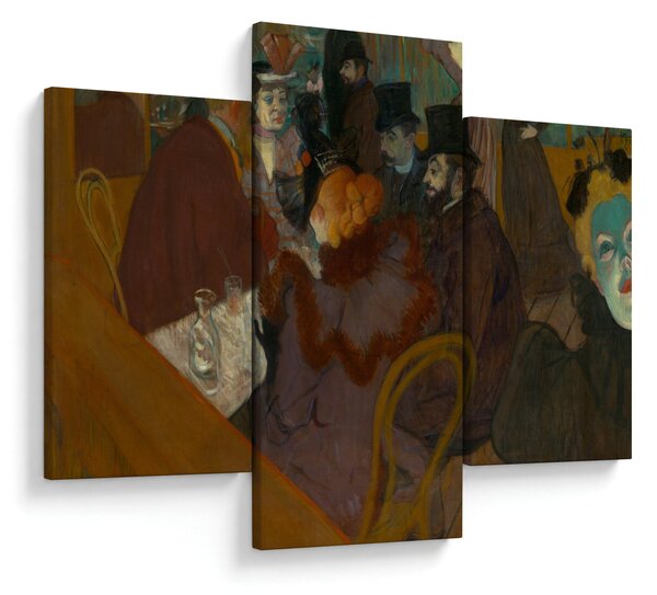 Tablou - Henri de Toulouse-Lautrec, At the Moulin Rouge, reproducere (90x60 cm)