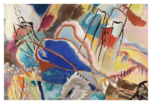 Tablou - Vasily Kandinsky, Improvisation No. 30 (Cannons), reproducere (90x60 cm)