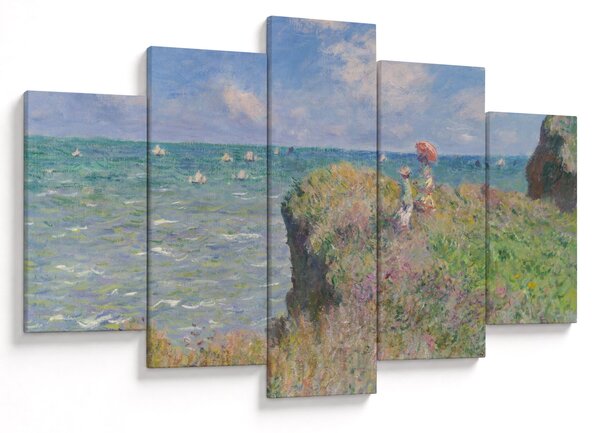 Tablou - Claude Monet, Cliff Walk at Pourville, reproducere (150x105 cm)