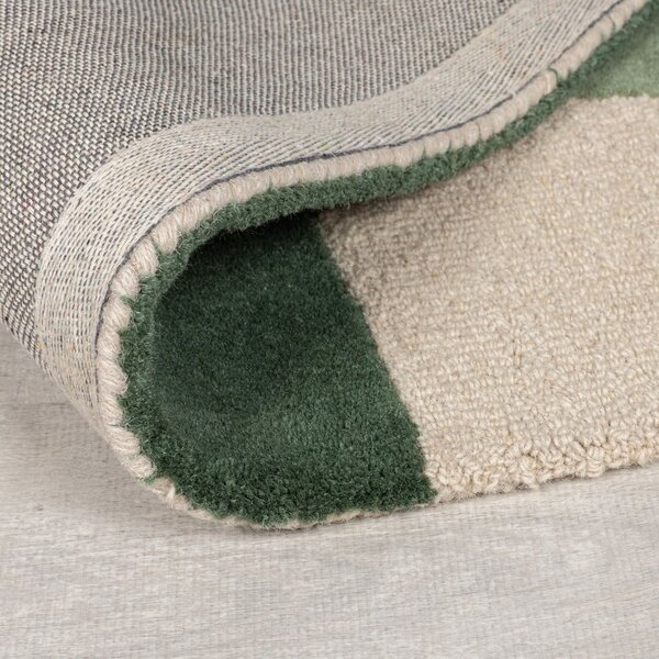 Covor verde țesut manual din lână 120x170 cm Glow Green & Blue – Flair Rugs