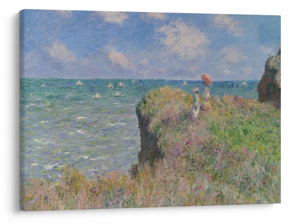 Tablou - Claude Monet, Cliff Walk at Pourville, reproducere (70x50 cm)