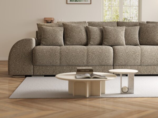 Canapea extensibilă dumonde cu 2 lăzi de depozitare Verona Arena Bej 4 310x120 cm