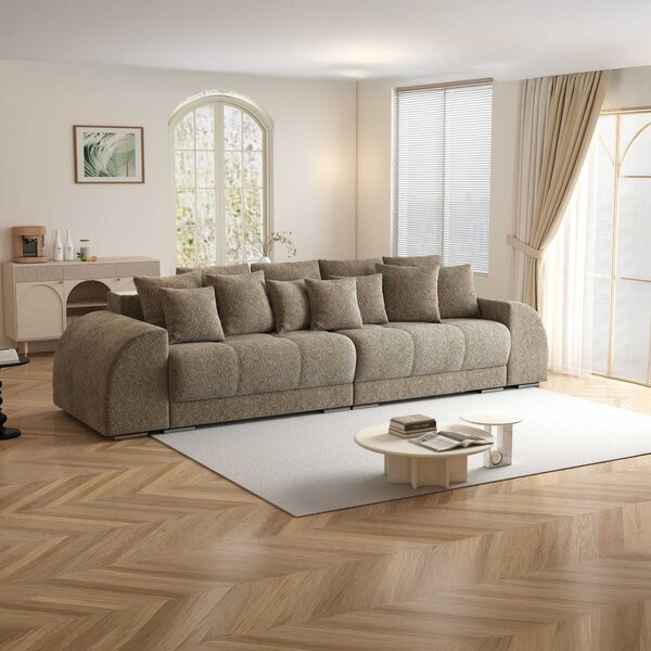 Canapea extensibilă dumonde cu 2 lăzi de depozitare Verona Arena Bej 4 310x120 cm