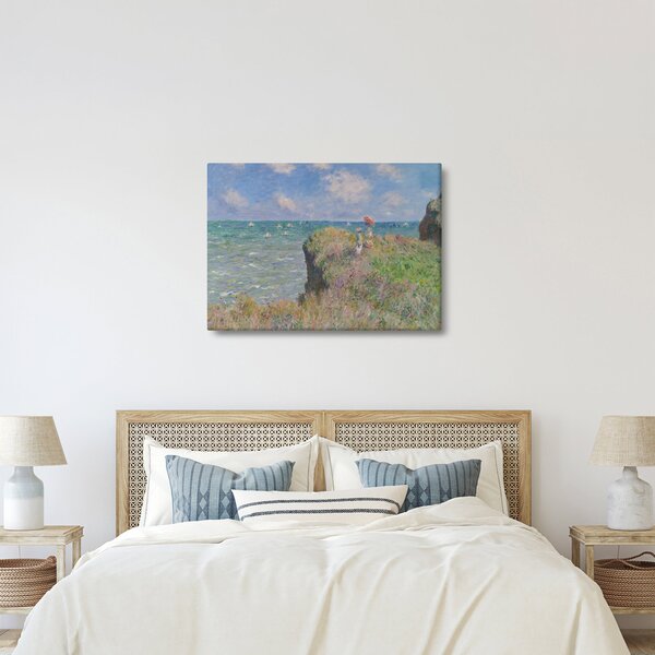 Tablou - Claude Monet, Cliff Walk at Pourville, reproducere (70x50 cm)