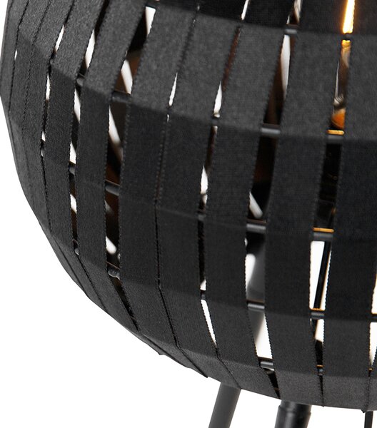 Lampă de masă modernă cu trepied negru - Zoë