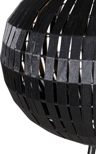 Lampa de podea moderna cu trepied neagra - Zoë