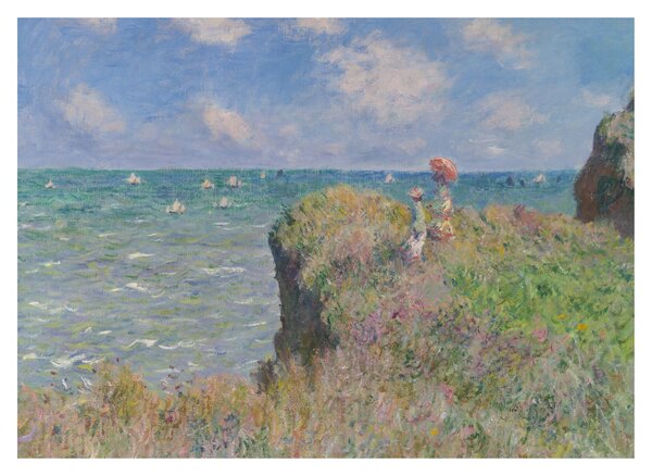 Tablou - Claude Monet, Cliff Walk at Pourville, reproducere (70x50 cm)
