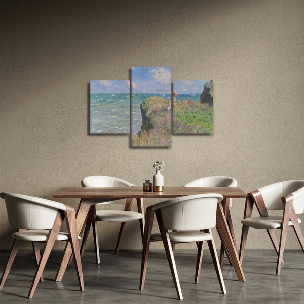 Tablou - Claude Monet, Cliff Walk at Pourville, reproducere (90x60 cm)