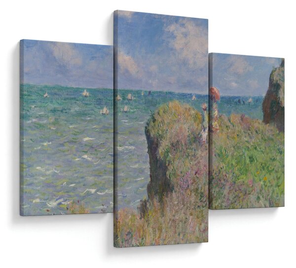 Tablou - Claude Monet, Cliff Walk at Pourville, reproducere (90x60 cm)