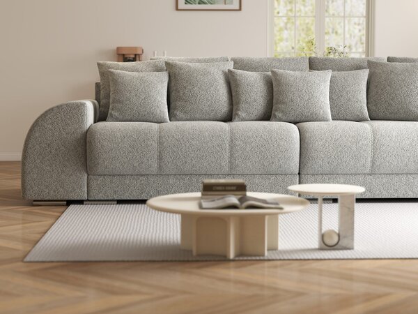 Canapea extensibilă dumonde cu 2 lăzi de depozitare Verona Arena Gri 310x120 cm