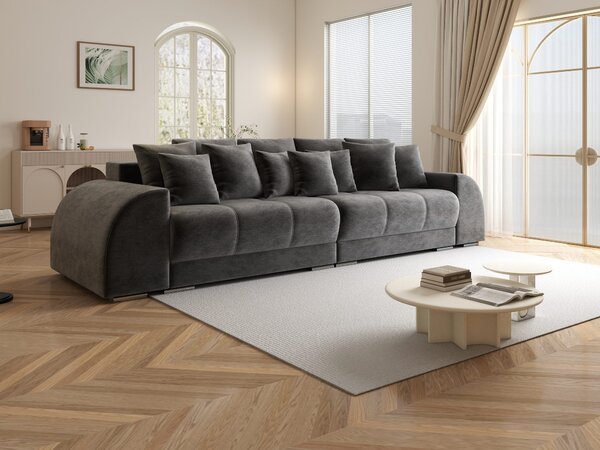 Canapea extensibilă dumonde cu 2 lăzi de depozitare Verona Monolith Gri Antracit 310x120 cm