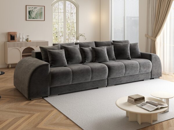 Canapea extensibilă dumonde cu 2 lăzi de depozitare Verona Monolith Gri Antracit 310x120 cm