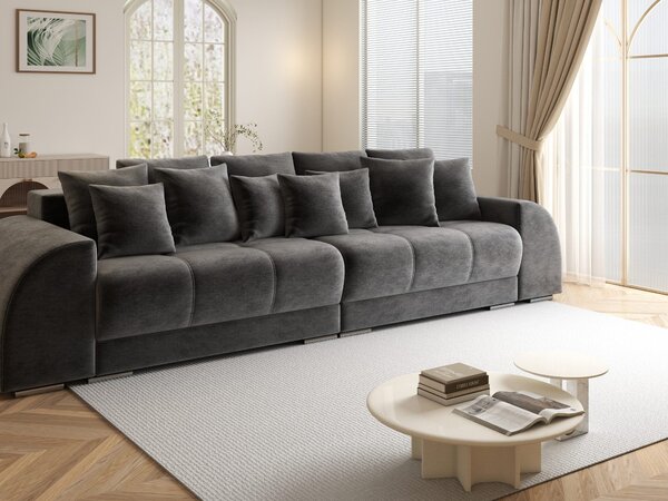 Canapea extensibilă dumonde cu 2 lăzi de depozitare Verona Monolith Gri Antracit 310x120 cm