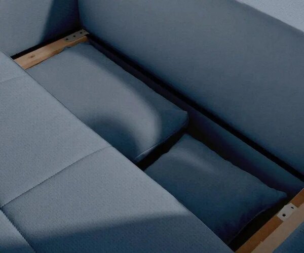 Canapea extensibilă dumonde cu ladă de depozitare Marbela Enjoy Blue XXL 295x100 cm