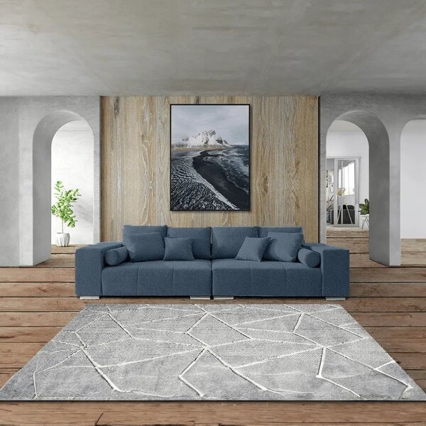 Canapea extensibilă dumonde cu ladă de depozitare Marbela Enjoy Blue XXL 295x100 cm