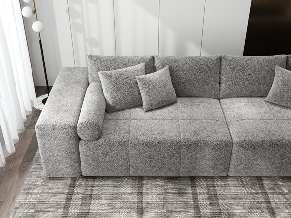 Canapea extensibilă dumonde cu ladă de depozitare Marbela XXL Arena Gri Grafit 295x120 cm
