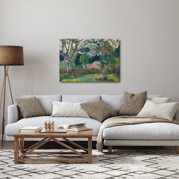 Tablou - Paul Gauguin, Te raau rahi (The Big Tree), reproducere (70x50 cm)