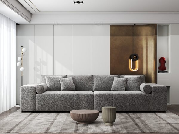 Canapea extensibilă dumonde cu ladă de depozitare Marbela XXL Arena Gri Grafit 295x120 cm