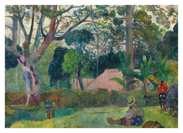 Tablou - Paul Gauguin, Te raau rahi (The Big Tree), reproducere (70x50 cm)