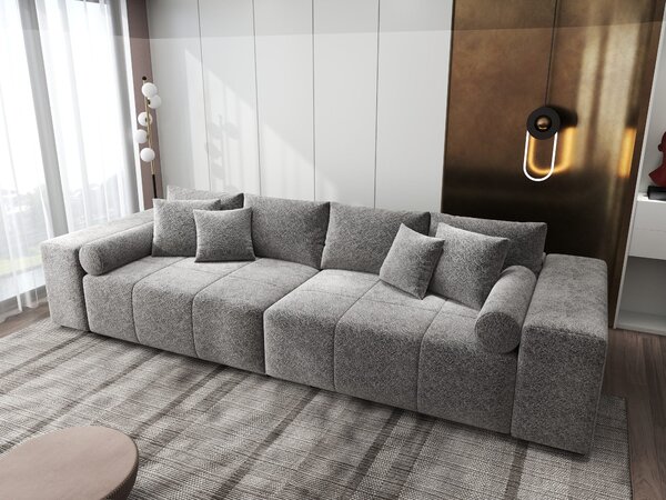 Canapea extensibilă dumonde cu ladă de depozitare Marbela XXL Arena Gri Grafit 295x120 cm