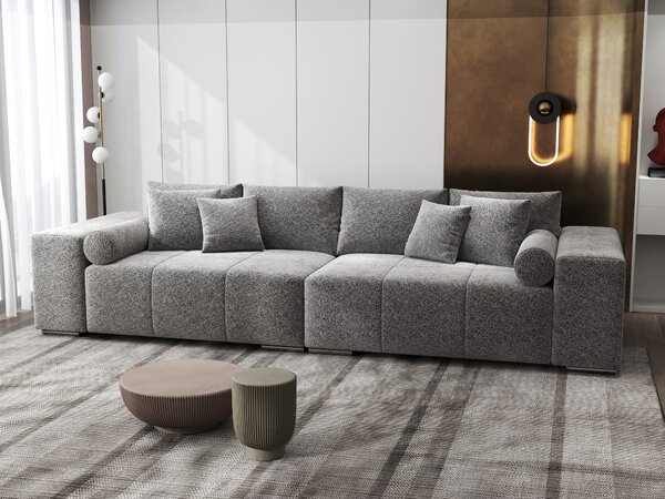 Canapea extensibilă dumonde cu ladă de depozitare Marbela XXL Arena Gri Grafit 295x120 cm
