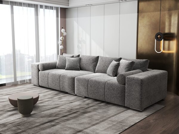 Canapea extensibilă dumonde cu ladă de depozitare Marbela XXL Arena Gri Grafit 295x120 cm